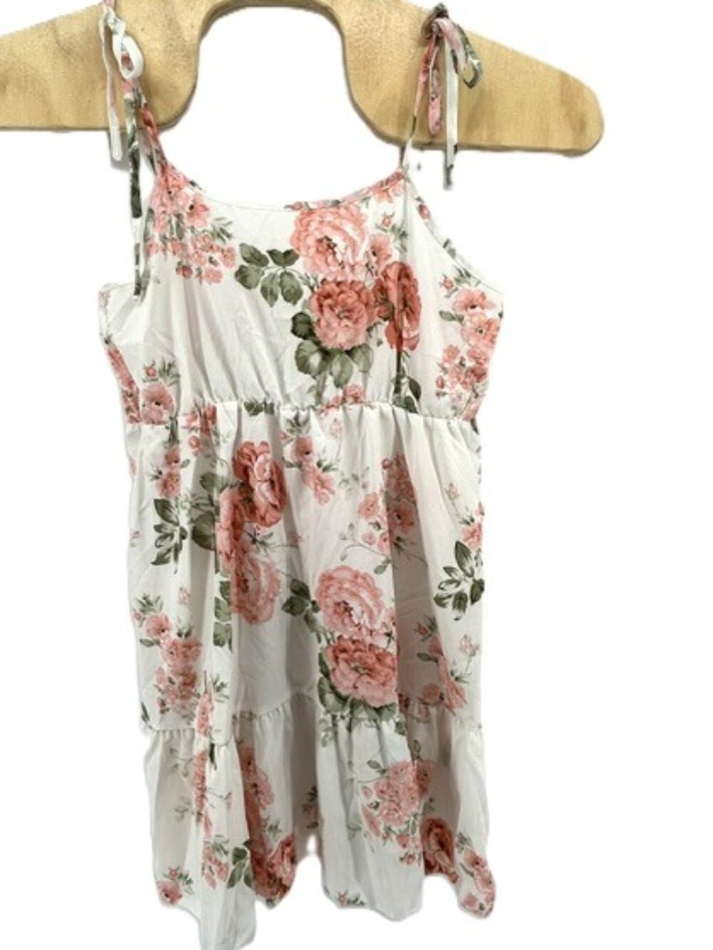 Shein Curve Cami Sundress Size OXL 12 Cottagecore Floral Ruffle